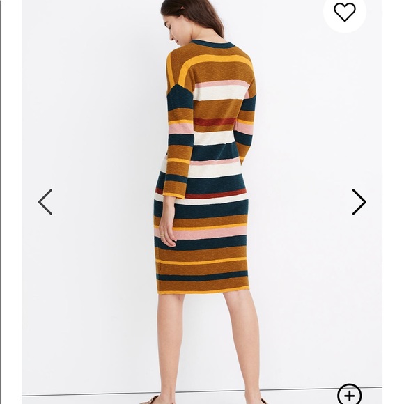 NEW • Madewell • Drop Shoulder Sweater Dress Lg - Picture 3 of 6